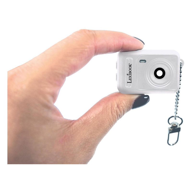 Load image into Gallery viewer, Lexibook sleutelhanger miniatuur digitale camera wit met ingebouwd flashgeheugen
