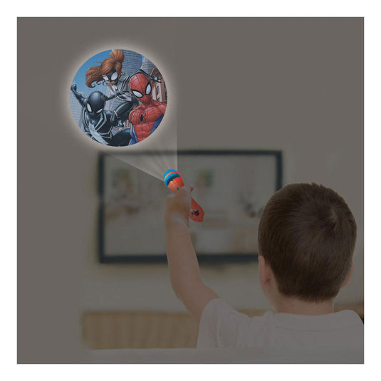 Lexibook spiderman projectie-zaklamp met 24 plaatjes