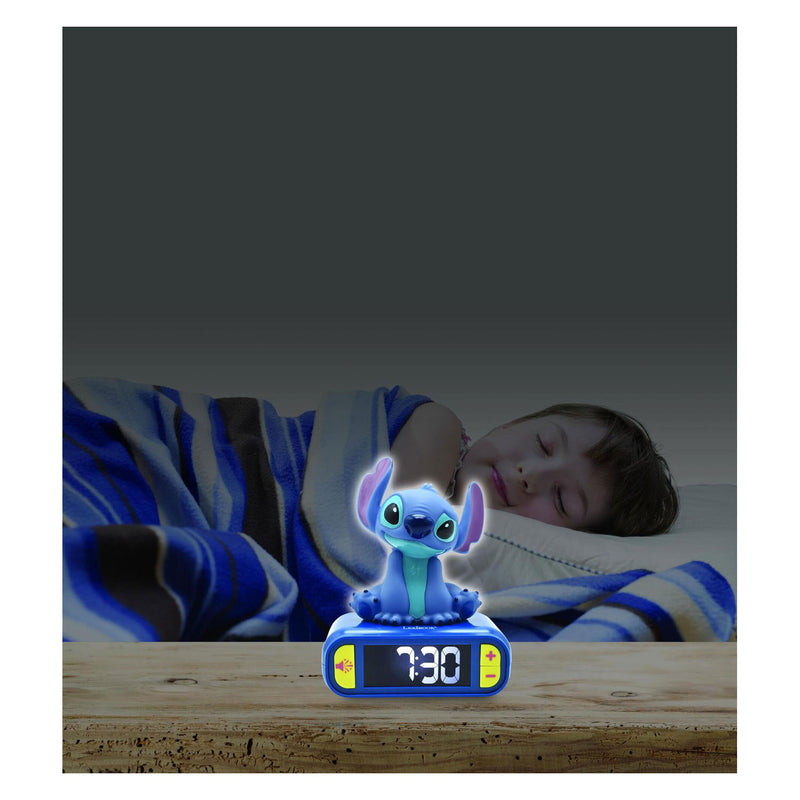 Load image into Gallery viewer, Lexibook stitch 3d digitale alarmklok met licht en geluid
