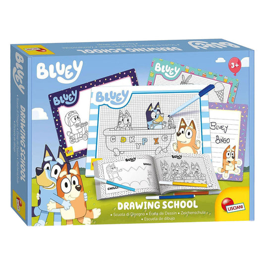 Bluey drawing school tekenschool