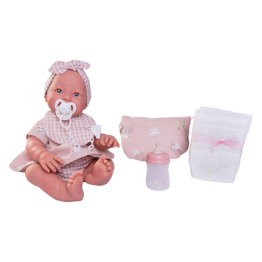Mia newborn pop met toilettas - 42cm
