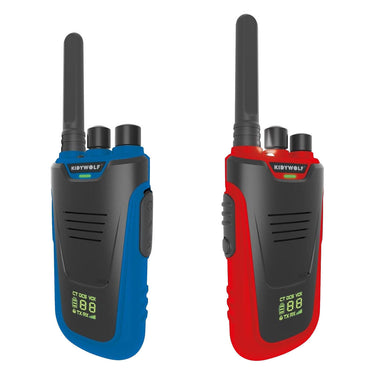 Kidywolf kidytalk walkie talkies blauw rood