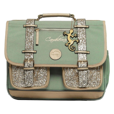 Caméléon schooltas glossy green - 38cm