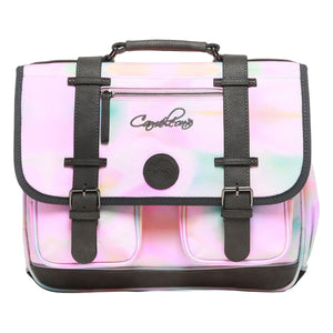 Caméléon schooltas pink tie and dye - 38cm