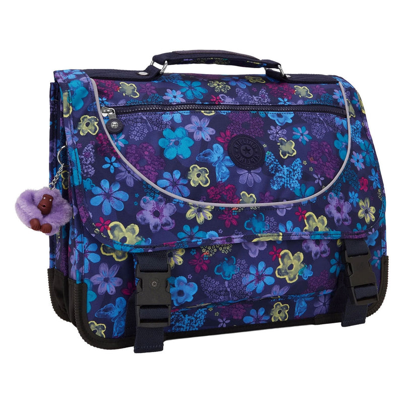 Load image into Gallery viewer, Kipling preppy rugzak - dark flower stamp
