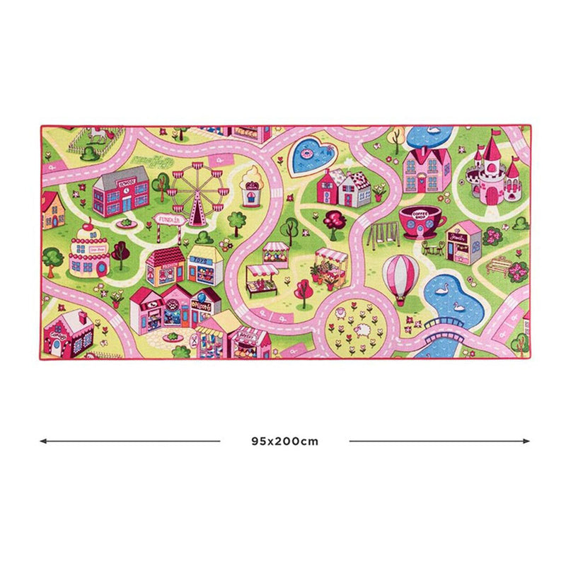 Load image into Gallery viewer, Speelkleed verkeer kermis - 95x200cm
