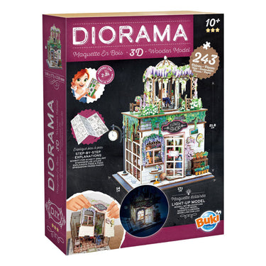 Buki france houten bouwpakket diorama bloemenwinkel - 243dlg.
