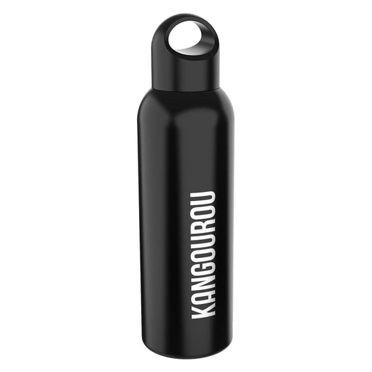 Kangourou rvs drinkfles zwart
