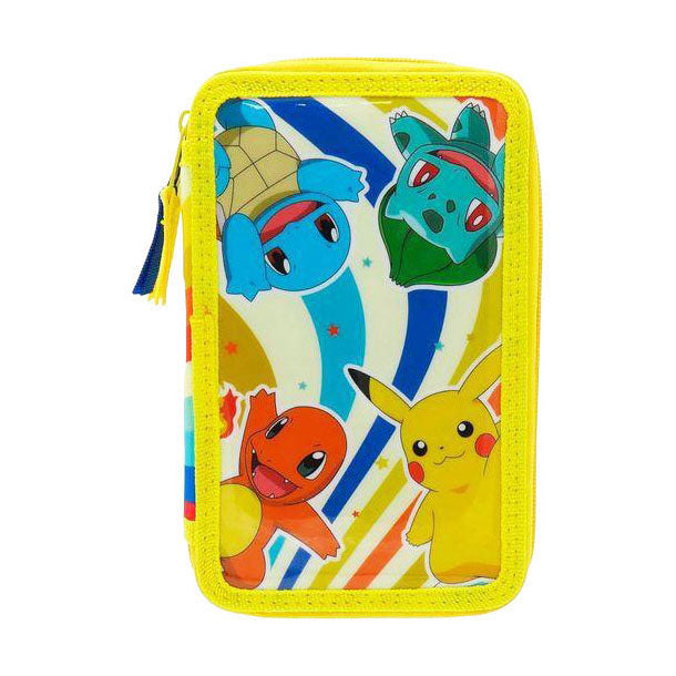 Load image into Gallery viewer, Pokémon pokemon etui gevuld 3 vakken
