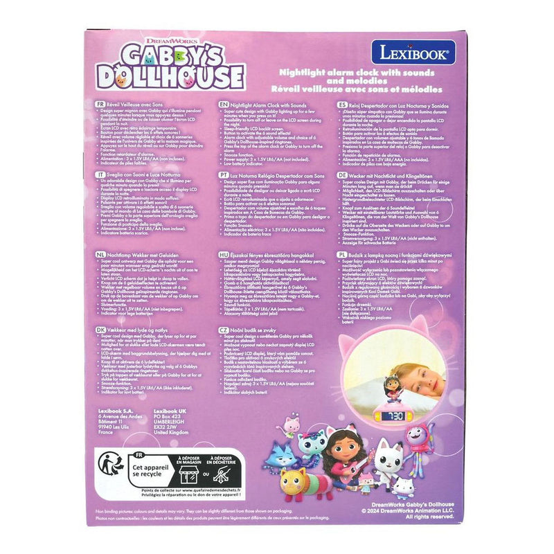 Load image into Gallery viewer, Lexibook gabby’s dollhouse nachtlampje wekker met geluiden
