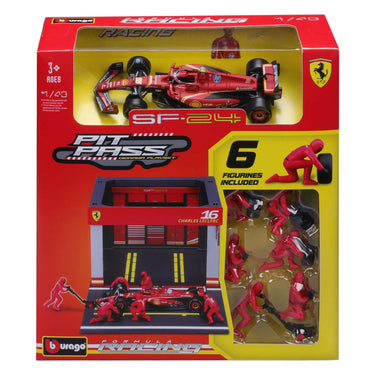Rc burago ferrari pit pass met charles lecle - 1:43