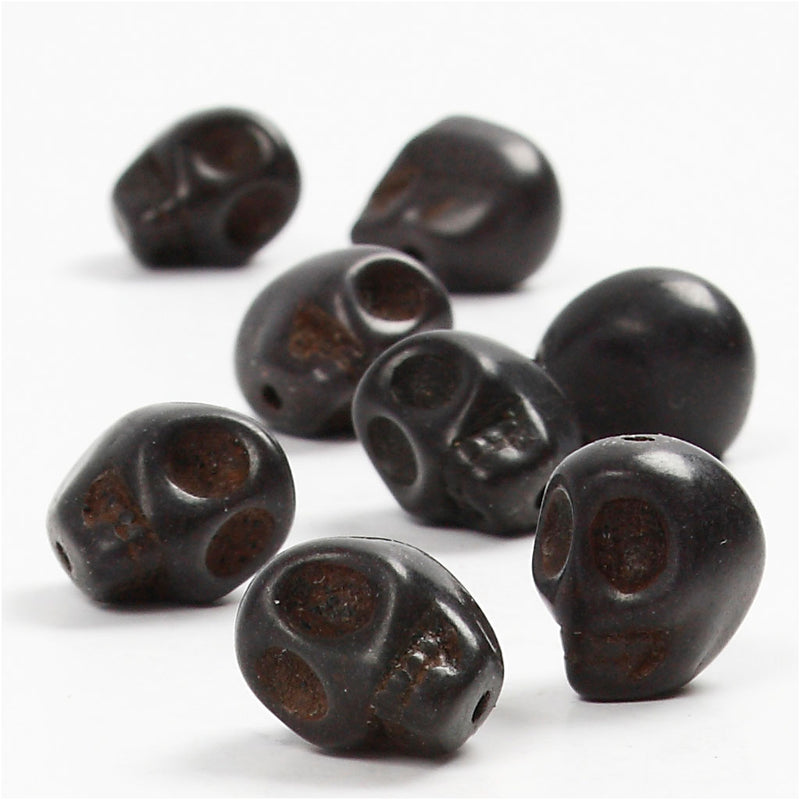 Afbeelding laden in galerijviewer, Https: www.cchobby.nl howlite-d-12-mm-gatgrootte-1-5-mm-zwart-32-stuk-1-doos
