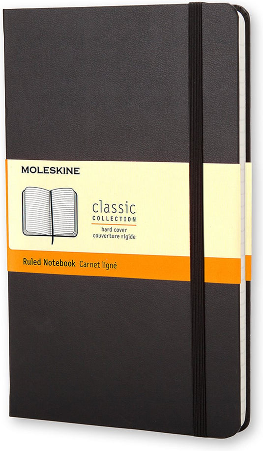 Moleskine classic notitieboek - pocket - hardcover - gelinieerd - zwart