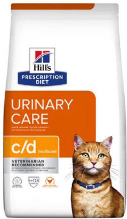 Hill's prescription diet c d multicare urinary care - kattenvoer - kip - 8 kg - ondersteuning van de urinewegen - dieetvoeding voor volwassen katten