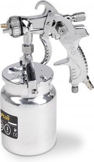 Powerplus verfpistool op luchtdruk powair0110 - verfspuitpistool van 3 bar en 1 l - te gebruiken met compressor