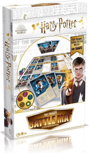 Winning moves top trumps - harry potter battle mat kaartspel (franse editie)