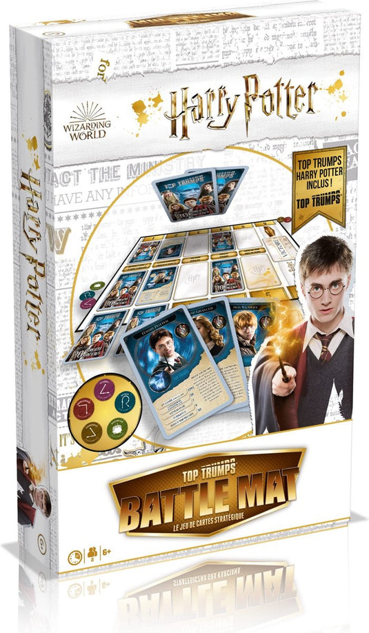 Winning moves top trumps - harry potter battle mat kaartspel (franse editie)