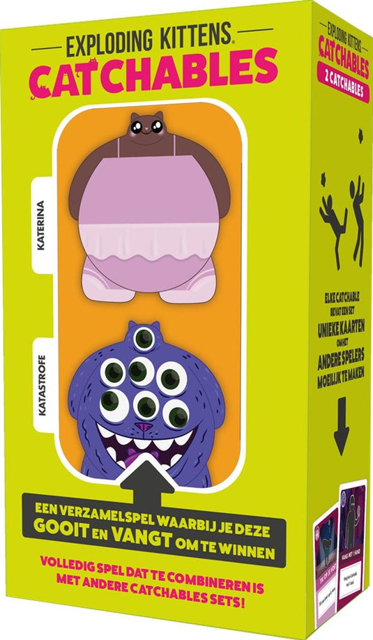 Exploding kittens - catchables katastrofe katerina - uitbreiding - kaartspel