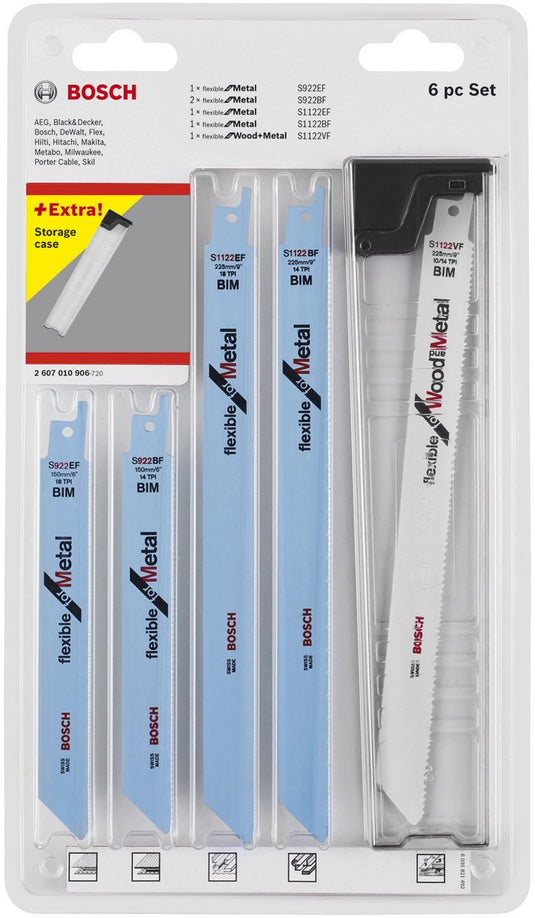 Bosch accessoires set zaagbladen recipro 6pc set top selle