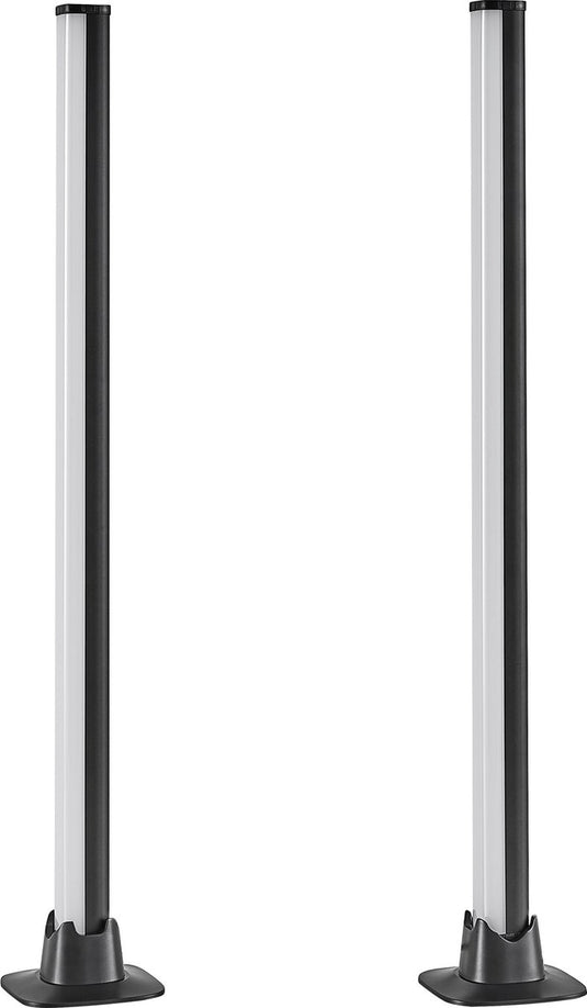 Rl live your light reality boy tafellamp - zwart - incl. 2x led rgb 5w - dynamisch licht - geintegreerde dimmer - memory functie - afstandsbediening - rgb-kleurwisselaar - sound bediening