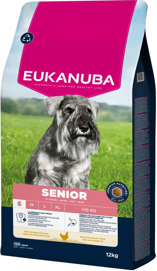 Eukanuba senior small breed kip - hondenbrokken - 12 kg