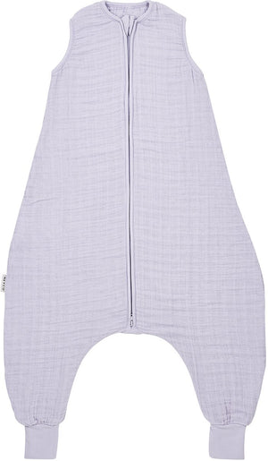Meyco baby uni baby zomer slaapoverall jumper - pre-washed hydrofiel - soft lavender - 104cm - 0.5 t