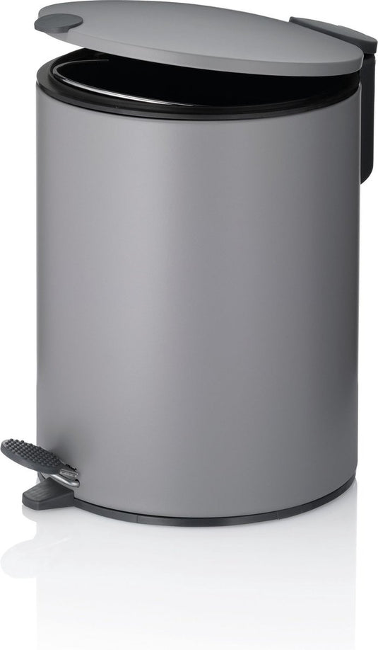 Kela pedaal afvalemmer, 5 l, licht grijs - | mats