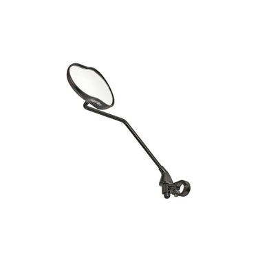Ergotec spiegel m-99lv met lange arm 121 x 78-66 mm aluminium - zwart gezandstraald