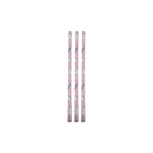 Clayre eef inpakpapier eenhoorn 50x75 cm 3 rollen roze