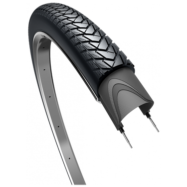 Edge buitenband traveller basic 28 x 1.75 47-622mm - zwart met reflectie