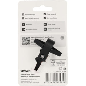 Simson fietsbel voetbal