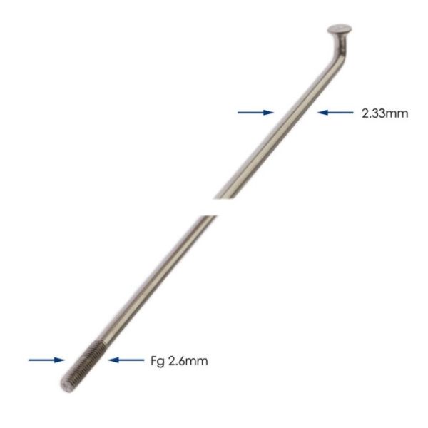 Load image into Gallery viewer, Buzaglo spaken 286-13 alpina raggi ø2.33mm fg 2,6 - rvs (144 stuks)
