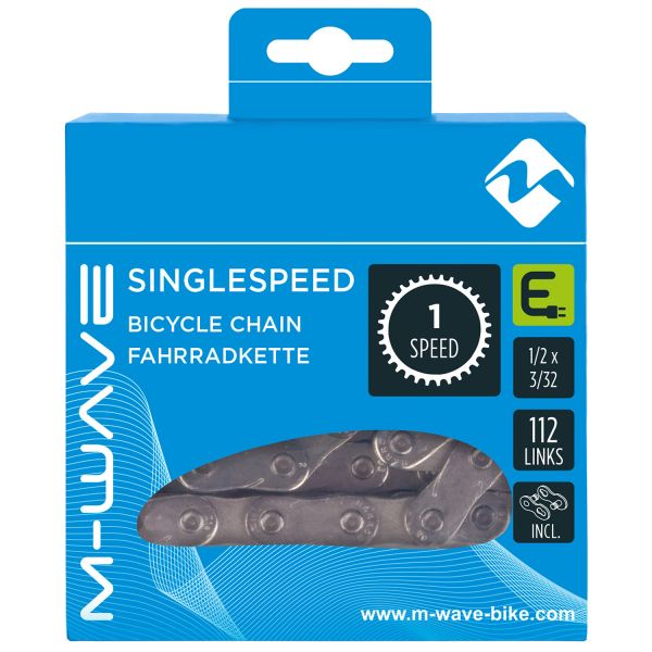 Load image into Gallery viewer, M-Wave M-wave (kmc) ketting e-bike single speed 1 2x3 32 112 links zilver

