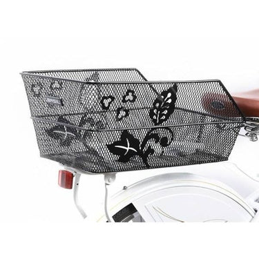 Basil Cento Flower-  fietsmand - achterop - zwart