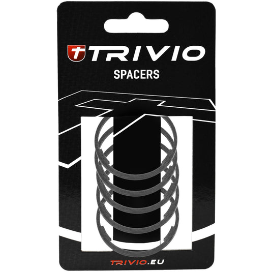 Trivio - spacer 2mm 1-1 8 carbon ud matte - 5 stuks