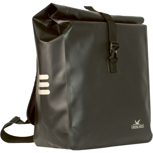Load image into Gallery viewer, Greenlands 100% waterproof rugzak fietstas 23 liter 31 x 50 x 15 cm - zwart
