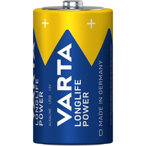 Varta batterie longlife power - high energy battery mono 2-piece blis longlife