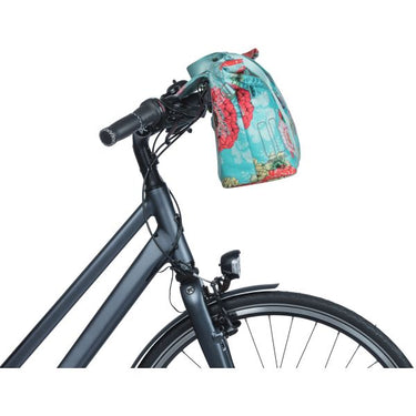 Basil Bloom Field fietshandtas - Duurzaam, waterdicht, blauw