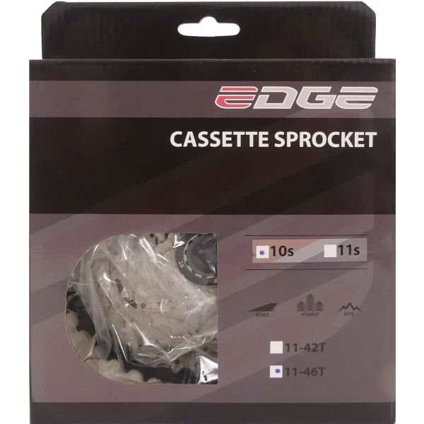 Load image into Gallery viewer, Edge cassette 10 speed cs-m6010 11-46t -zilver zwart
