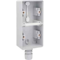 Niko onderkast dubbel verticaal 1-aansluiting m20