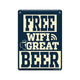 Paperdreams tekstbord metaal - free wifi