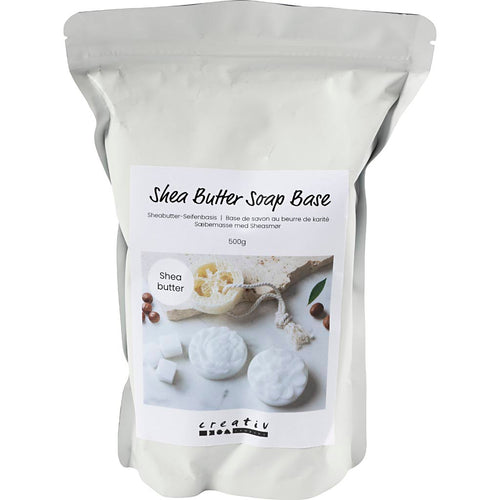 Creativ company zeep basis met sheaboter, granules, 500 gr 1 doos