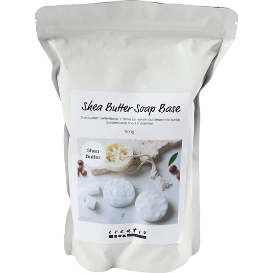Creativ company zeep basis met sheaboter, granules, 500 gr 1 doos