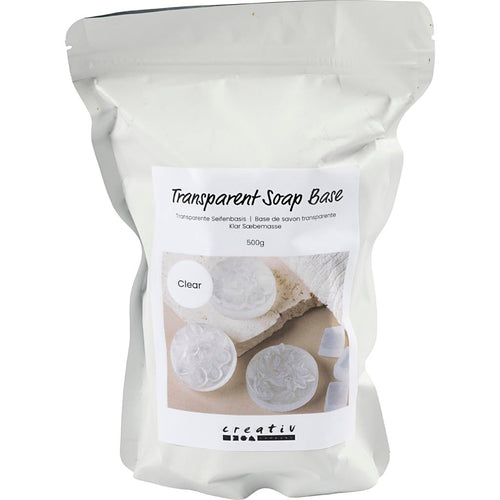 Creativ company transparante zeep basis, granules, 500 gr 1 doos