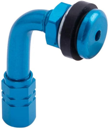Spec-x ventiel rim valve 90 degrees blue