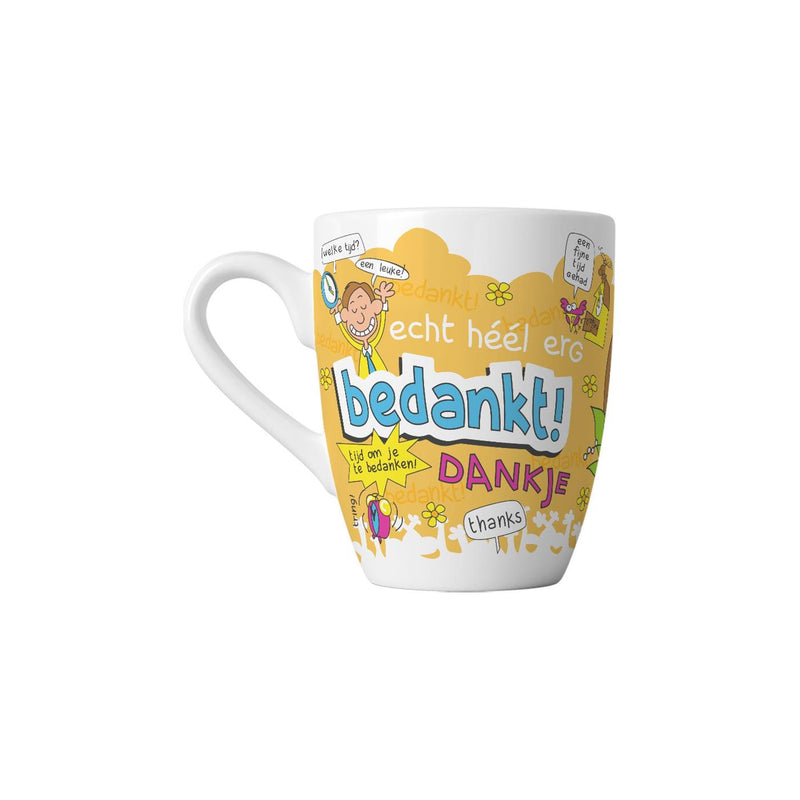 Afbeelding laden in galerijviewer, Paperdreams cartoonmok - fijne tijd - keramiek 440ml
