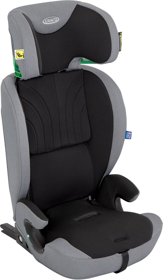 Graco energi i-size r129 - meteor - autostoel met isofix en top tether - van 76 tot 150 cm (ca. 15 maanden tot 12 jaar)