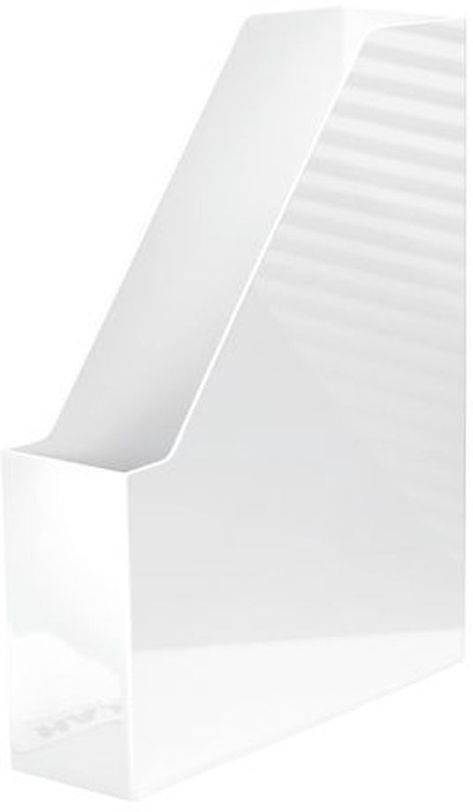 Han tijdschriftencassette - i-line - 315 x 248 x 76mm - hoogglans wit - formaat a4 c4 - ha-16501-12
