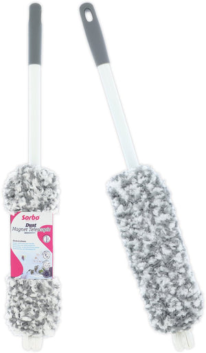 Sorbo dust magnet telescopic - uitschuifbare plumeau met telescoopsteel - wasbaar - 135 cm