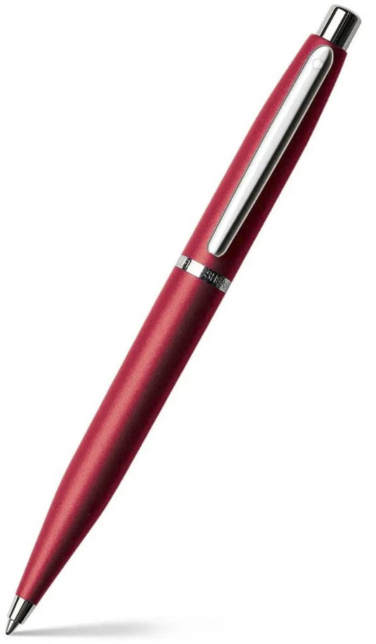 Sheaffer balpen - vfm e9403 - excessive red nickel plated